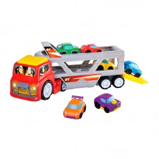 Hap-P-Kid Little Learner Super Car Transporter | Truck Toy with cars | Toddler Car Toy | Vehicle Playset | 12months+